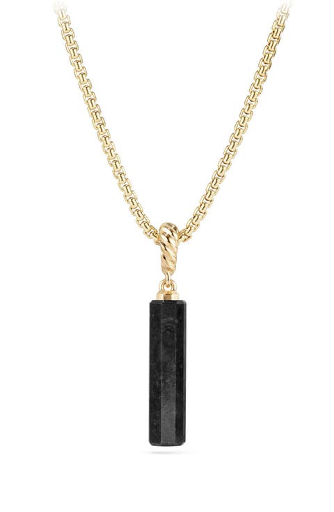 Barrel Charm with 18K Gold