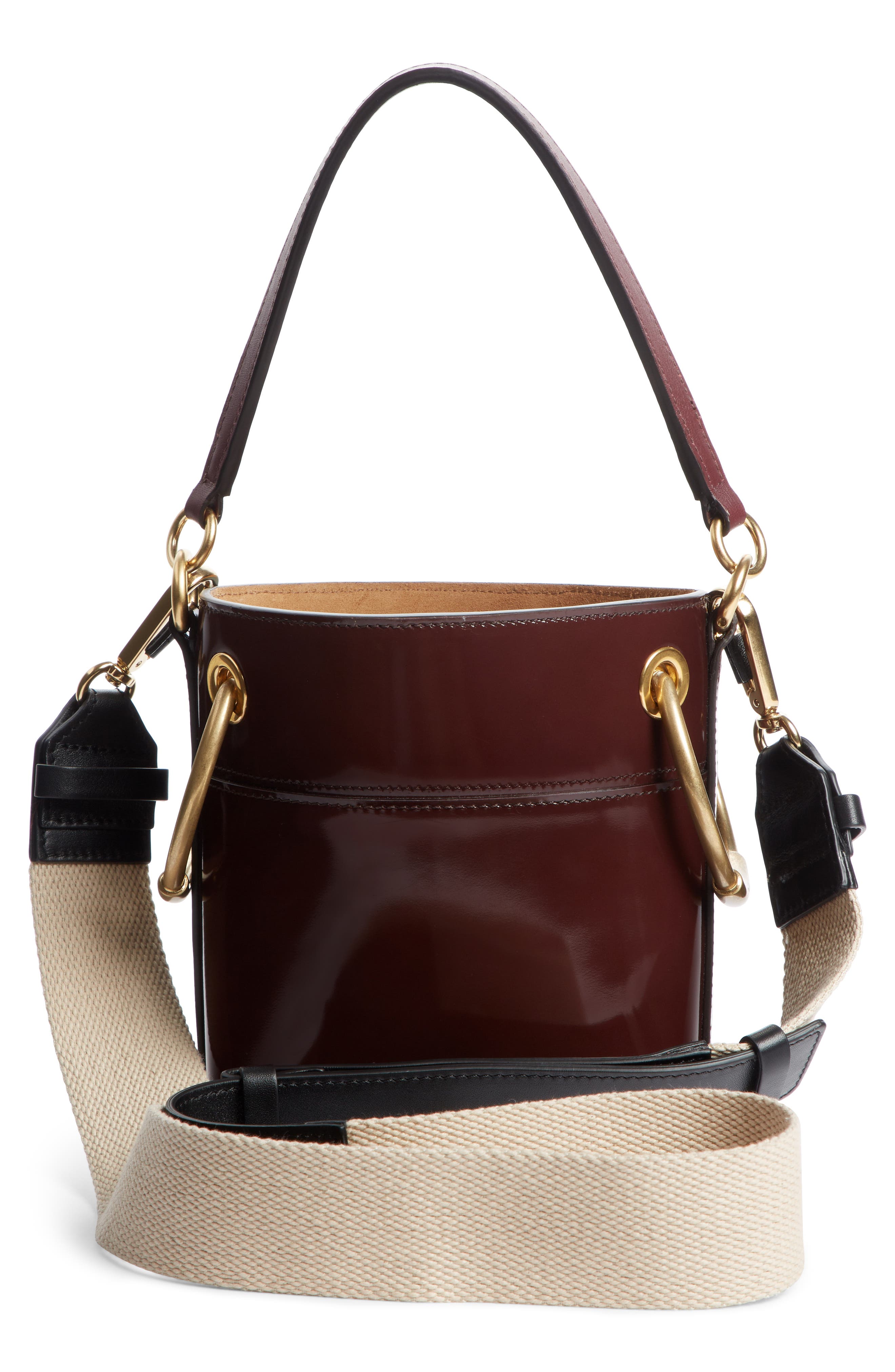 Chloé Small Roy Leather Bucket Bag, Alternate, color, 