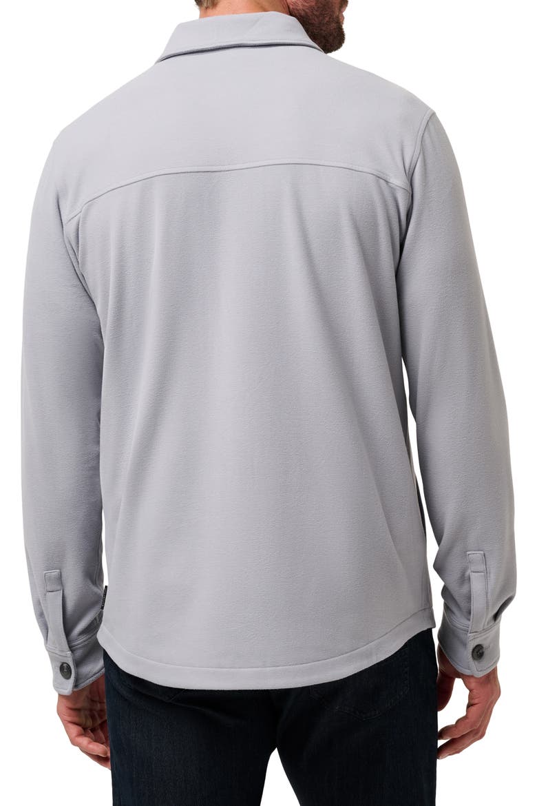 Polar Fleece Shirt Jacket, Alternate, color, SLEET