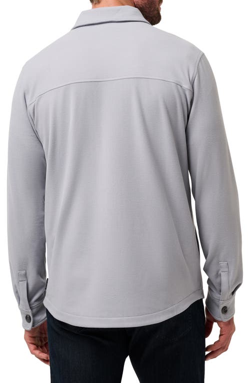 Travismathew Polar Fleece Shirt Jacket In Gray