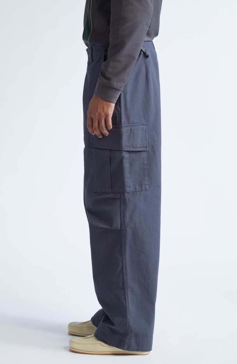PALMES Cotton Ripstop Cargo Trousers, Alternate, color, Charcoal