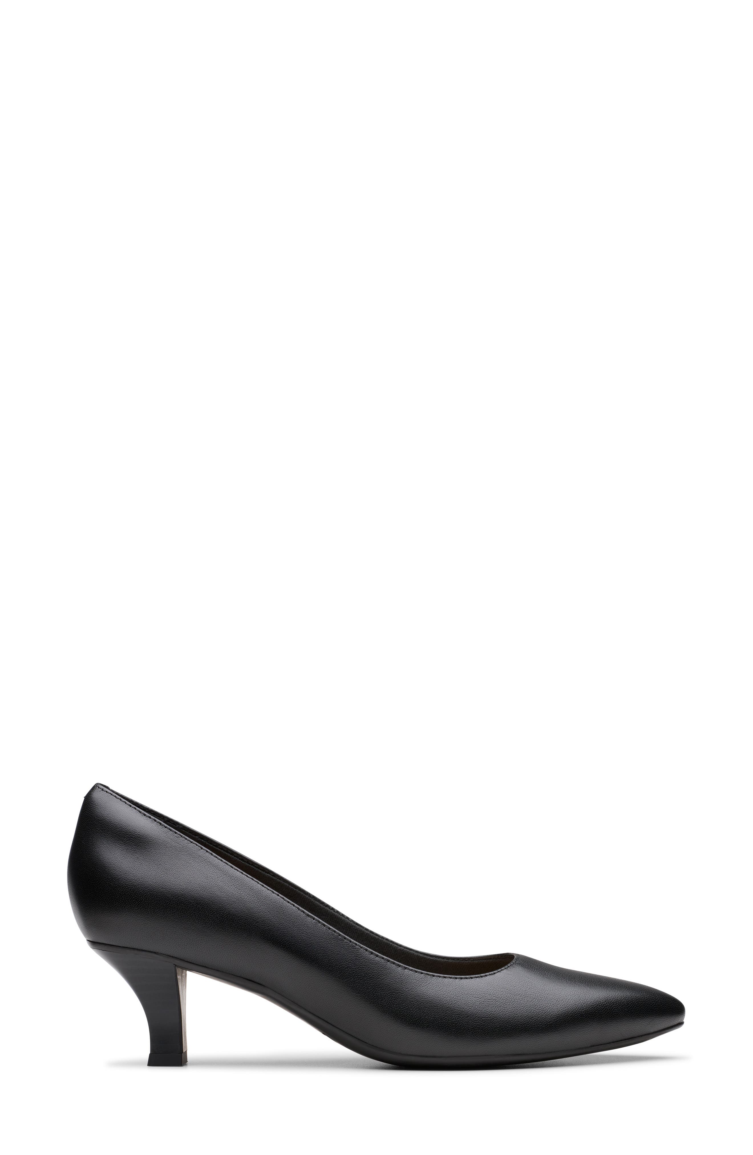 Clarks<sup>®</sup> Kepley Vine Pump, Alternate, color, Black Leather