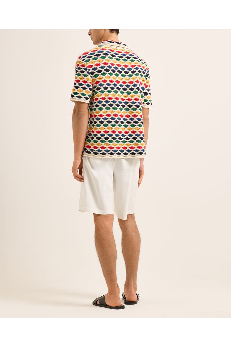 Batten Crochet Polo Fairground Polo Shirt, Alternate, color, Multi