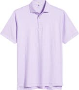 Peter Millar Gingham Check Performance Jersey Polo