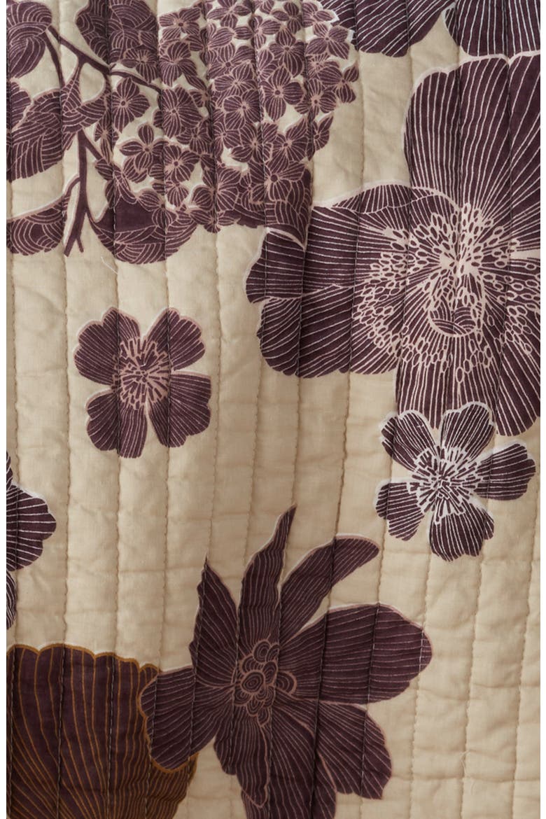 Floral Air Print Quilt, Alternate, color, BEIGE RAINY DAY MULTI