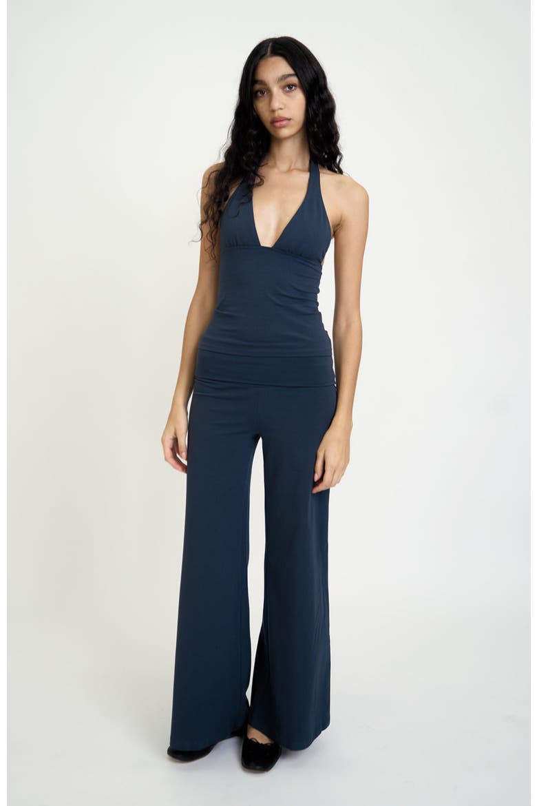 Halter Top, Alternate, color, Navy