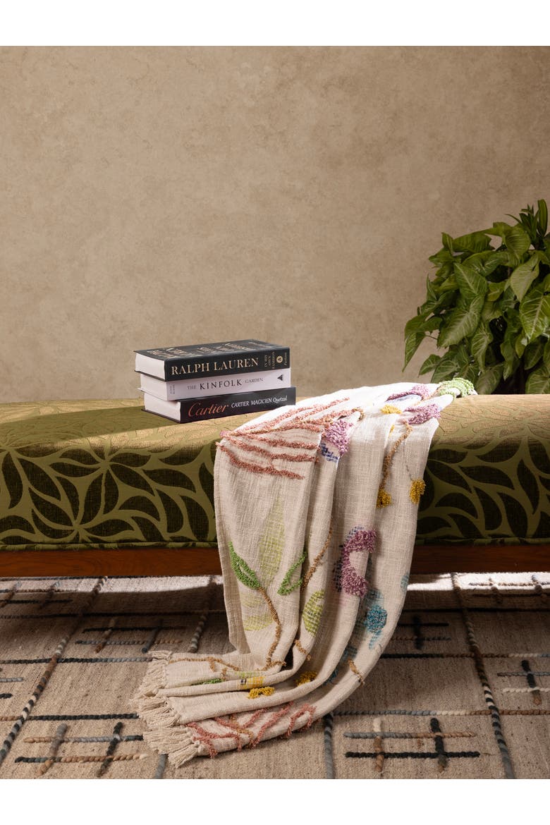Bahara Throw Blanket 50"x60", Alternate, color, Multicolored