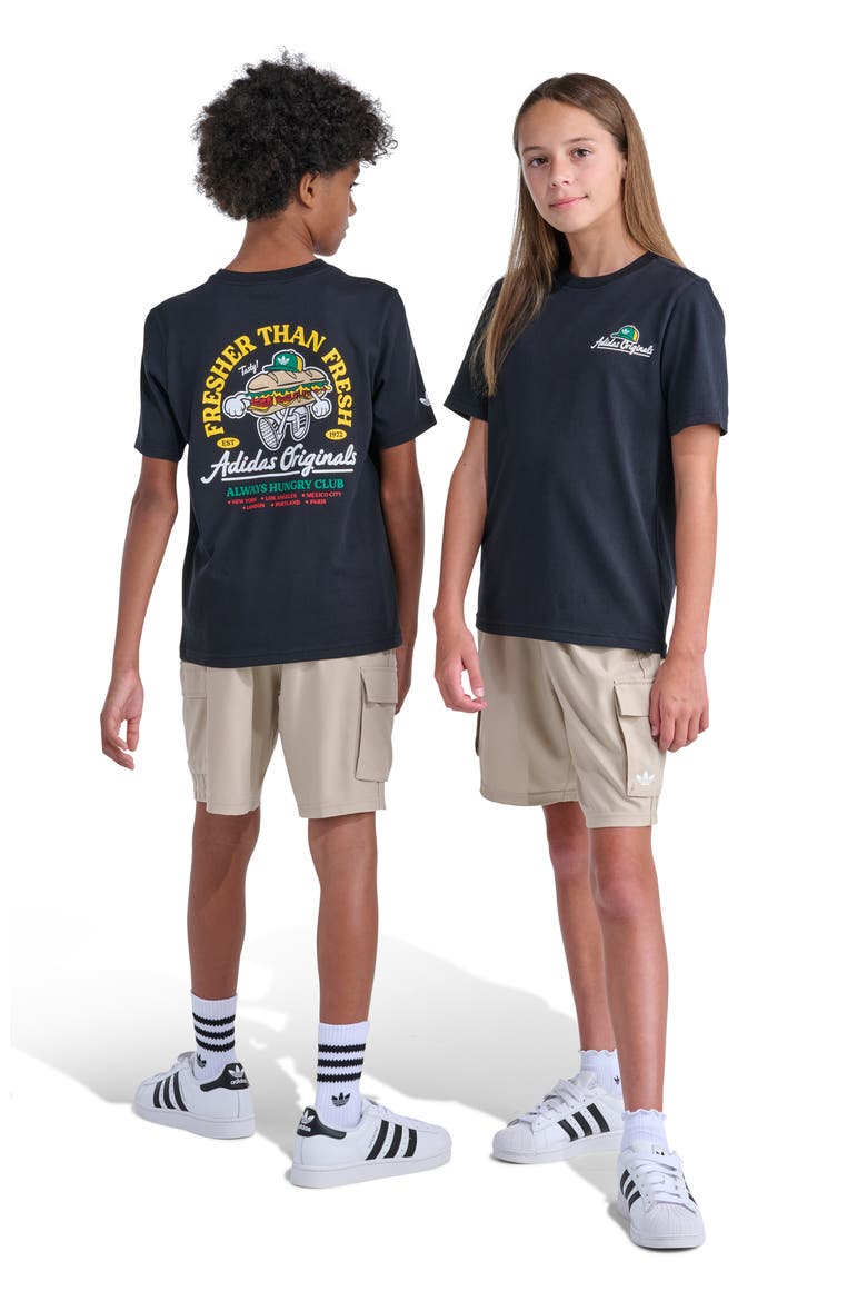 Kids' Graphic Cotton T-Shirt, Alternate, color, BLACK