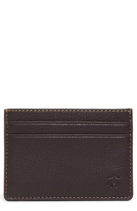 Portland Pebbled Leather Card Case