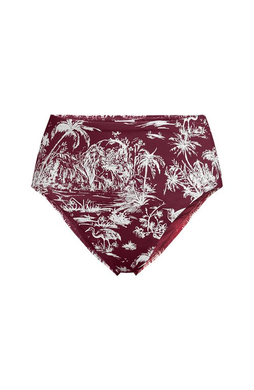 Lands' End Chlorine Resistant Smoothing Control High Waisted Bikini Bottoms
