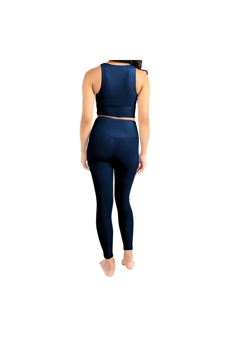 Kadi Brand Women's Navy Buffalo Bills Leggings & Midi Bra Set, Alternate, color, Navy