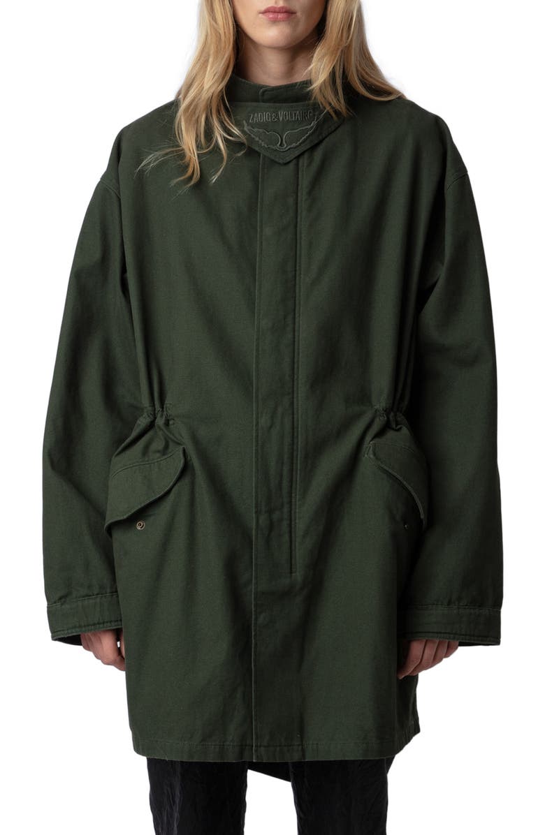Zadig & Voltaire Kadri Cotton Canvas Jacket | Nordstrom