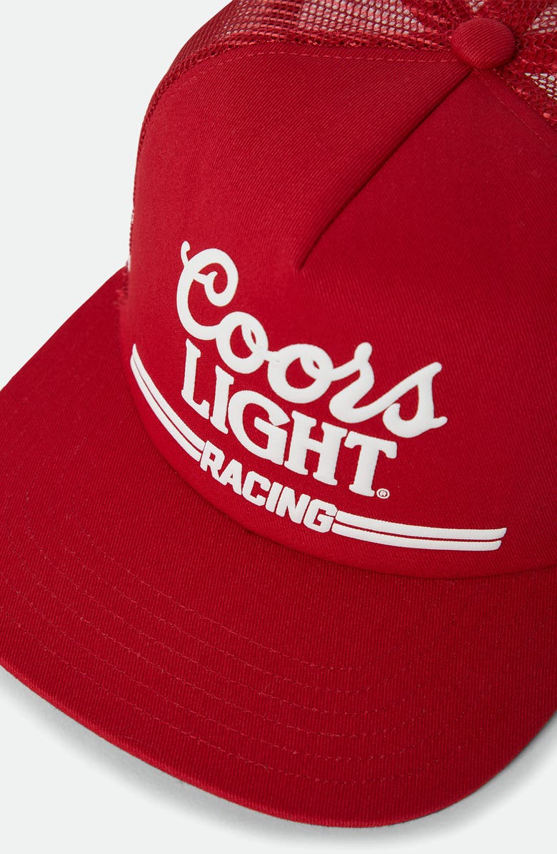 Brixton Coors Light Racing NetPlus<sup>®</sup> Trucker Hat, Alternate, color, Coors Red/ White