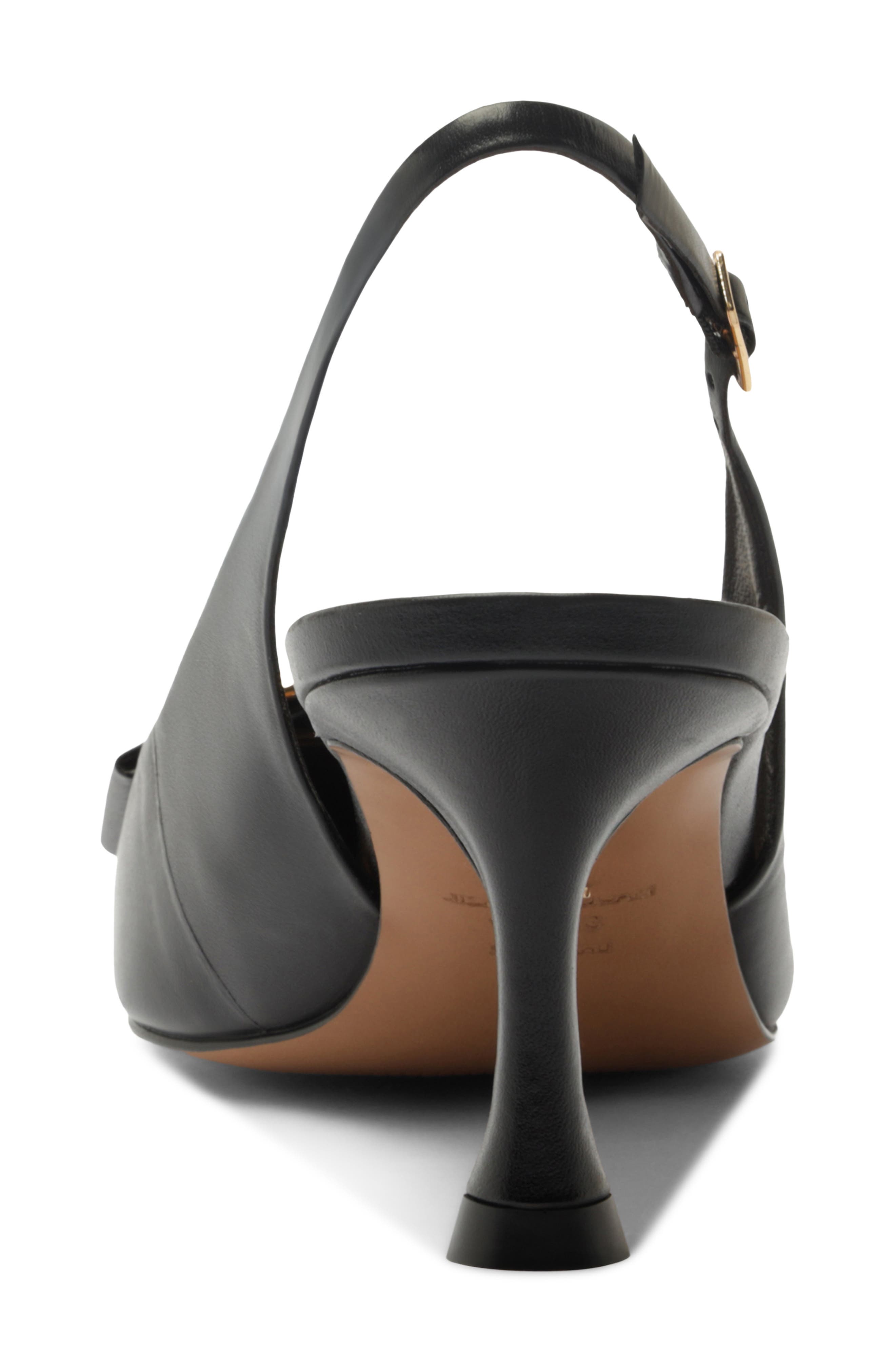 Florence Slingback Pump, Alternate, color, BLACK