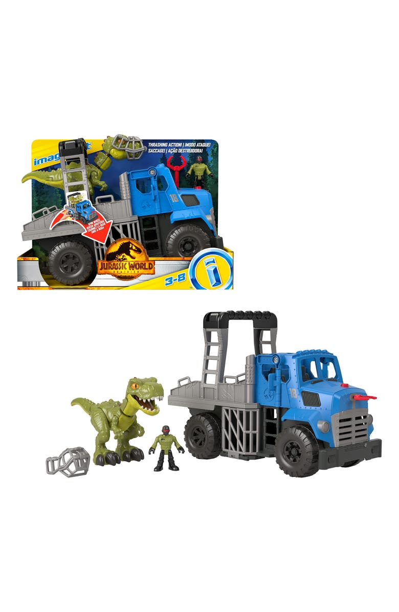 FISHER PRICE Imaginext<sup>®</sup> Jurassic World Break Out Dino Hauler & T-Rex Set, Main, color, 