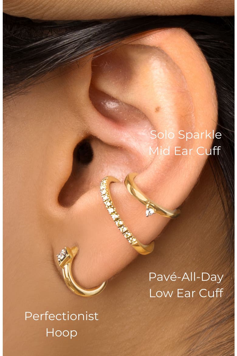 Perfectionist Hoop, Alternate, color, Yellow Gold