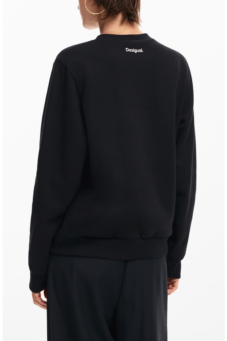 Mickey Yeah Sweatshirt, Alternate, color, BLACK