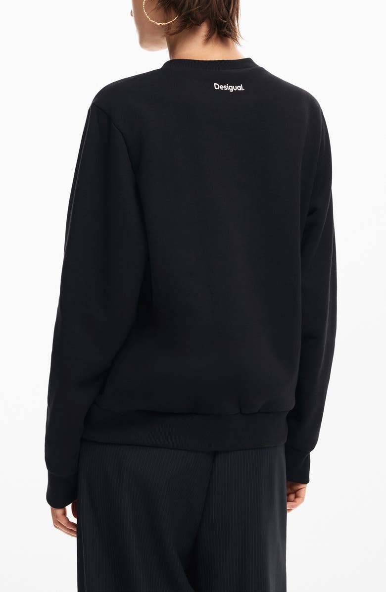 Desigual Mickey Yeah Sweatshirt, Alternate, color, 