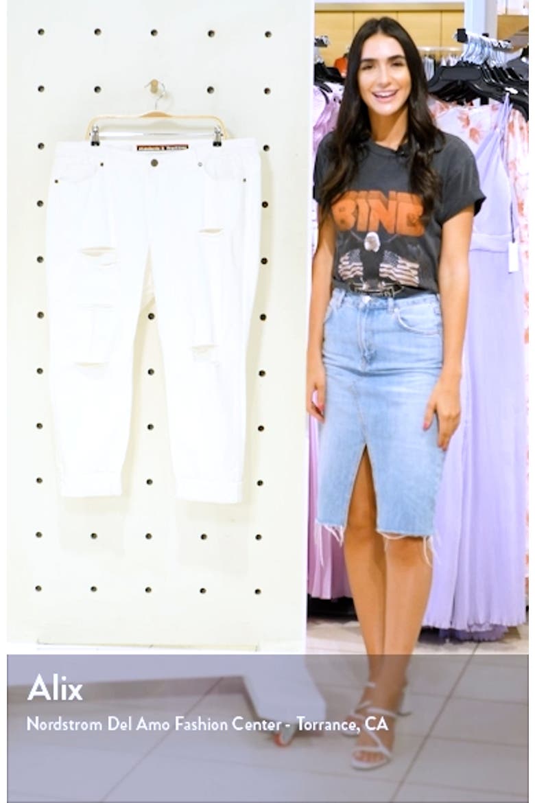 Destroyed Stretch Skinny Boyfriend Jeans video
