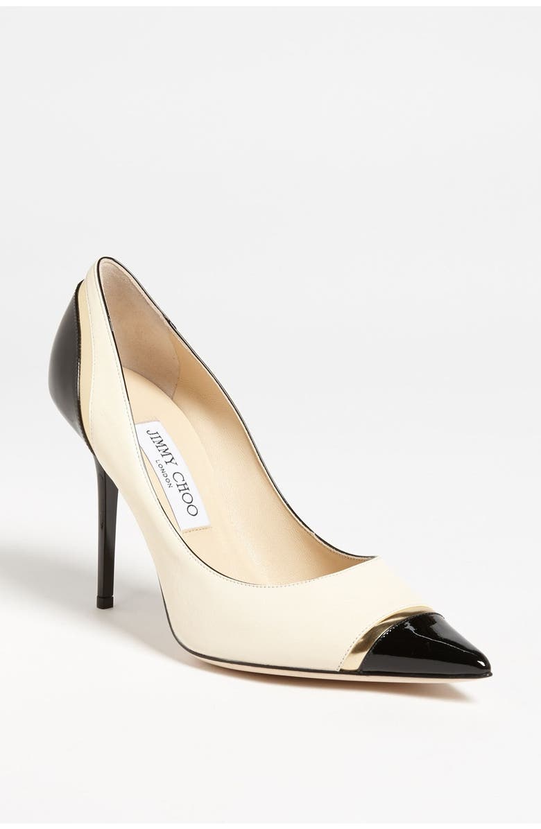 Jimmy Choo 'Lumina' Cap Toe Pump, Main, color,
