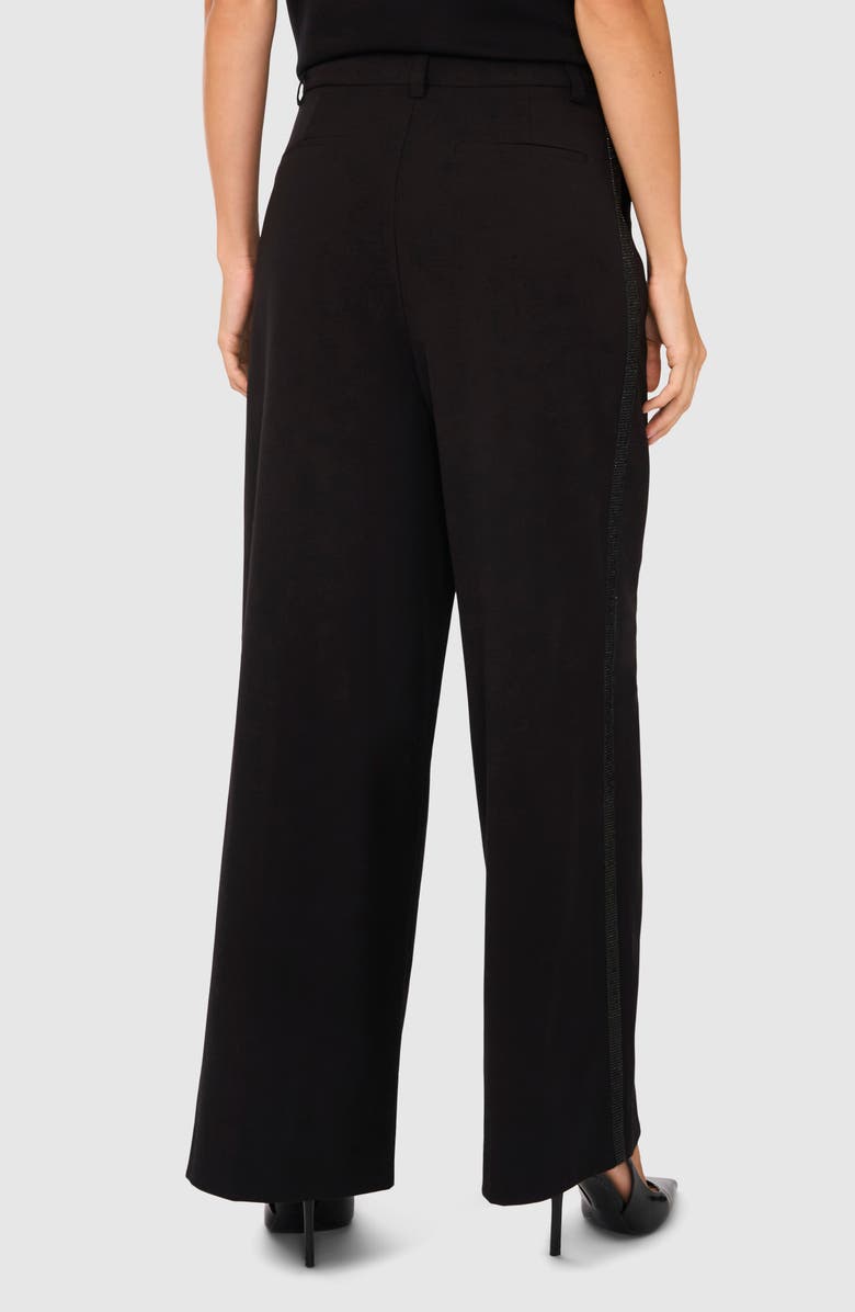 Halogen<sup>®</sup> Rhinestone Trim Wide Leg Pants, Alternate, color,