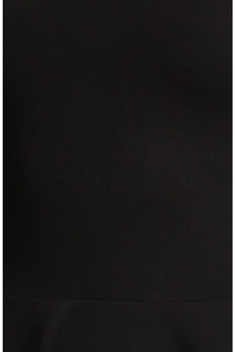 Ponte Knit Fit & Flare Dress (Nordstrom Exclusive), Alternate, color, BLACK