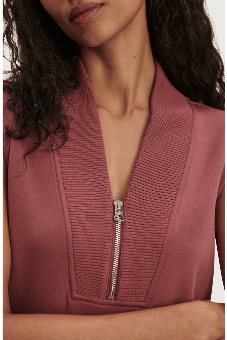 Beau Sleeveless Half Zip Top, Alternate, color, WILD RHUBARB