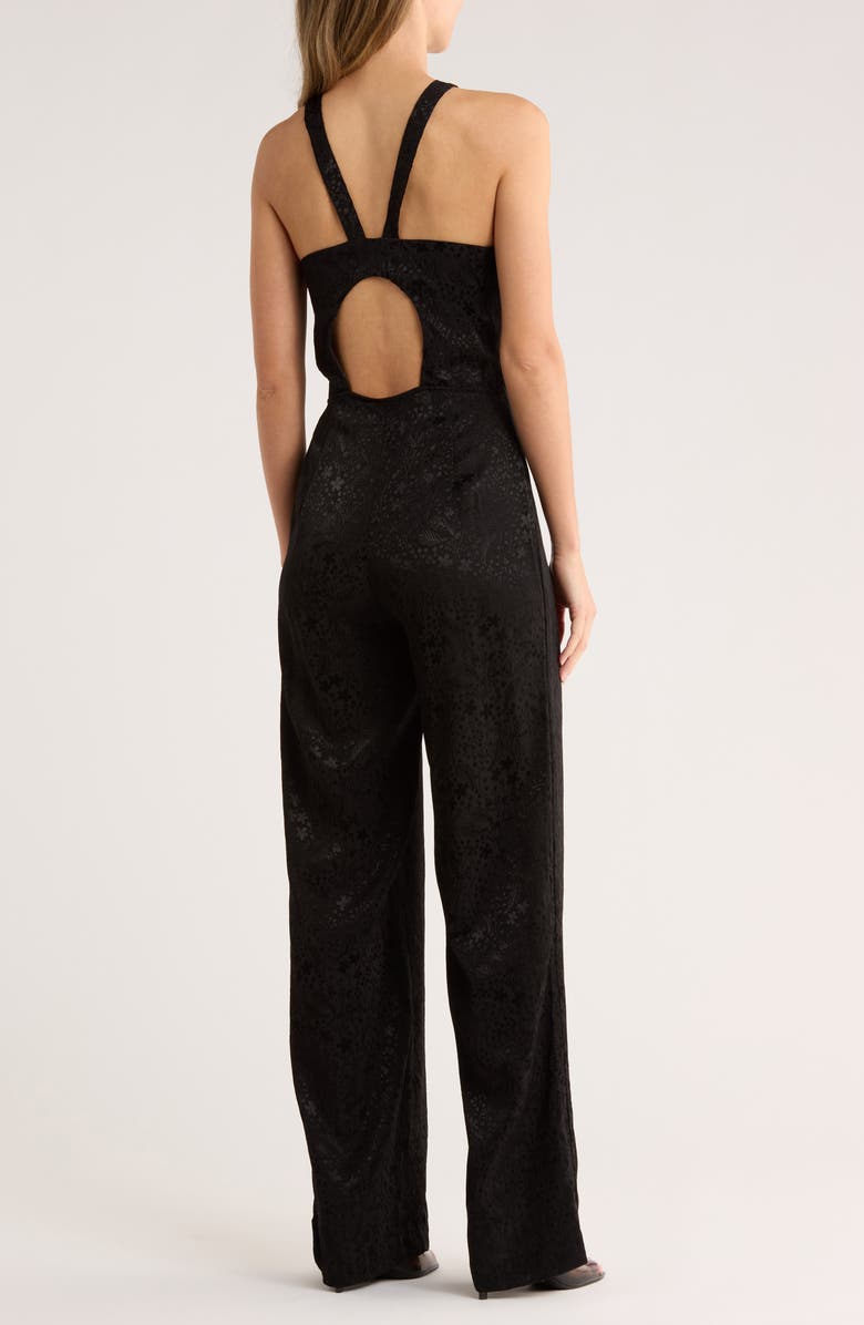 matty m. Jacquard Jumpsuit, Alternate, color, Black