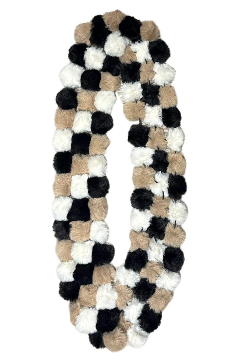 Faux Fur Infinity Scarf, Alternate, color, NATBKIVY