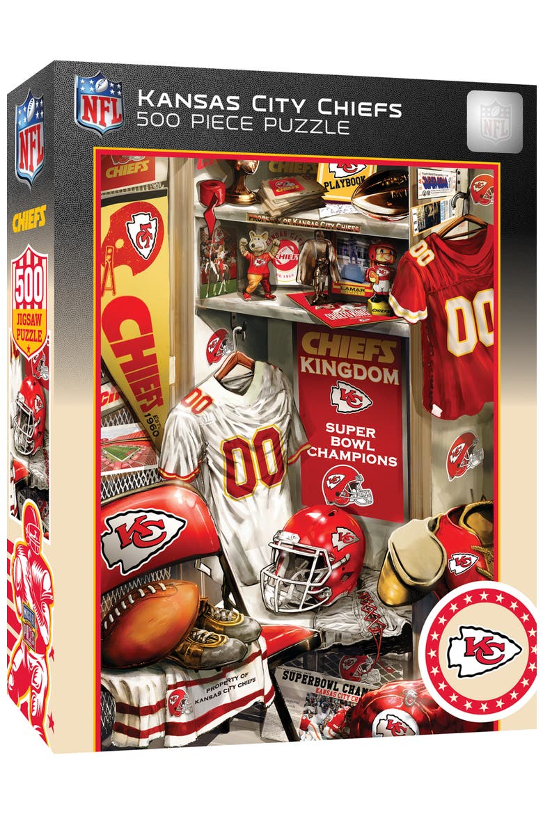 Kansas City Chiefs Locker 500pc Puzzle, Main, color, Multicolor