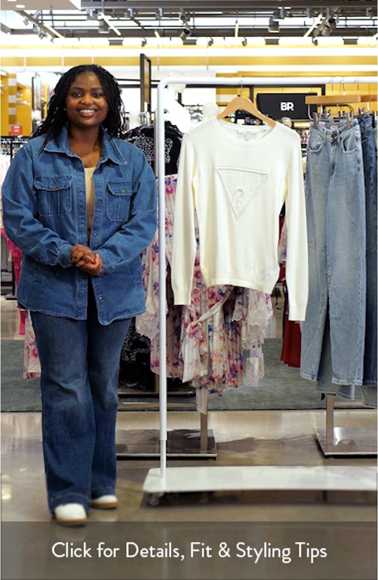 Eloise Rhinestone Logo Sweater, sales video thumbnail