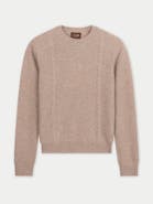 Gobi Cashmere Cropped Crewneck Cashmere Sweater