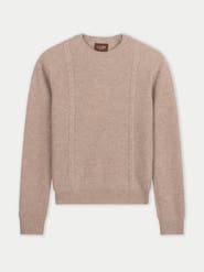 Gobi Cashmere Cropped Crewneck Cashmere Sweater