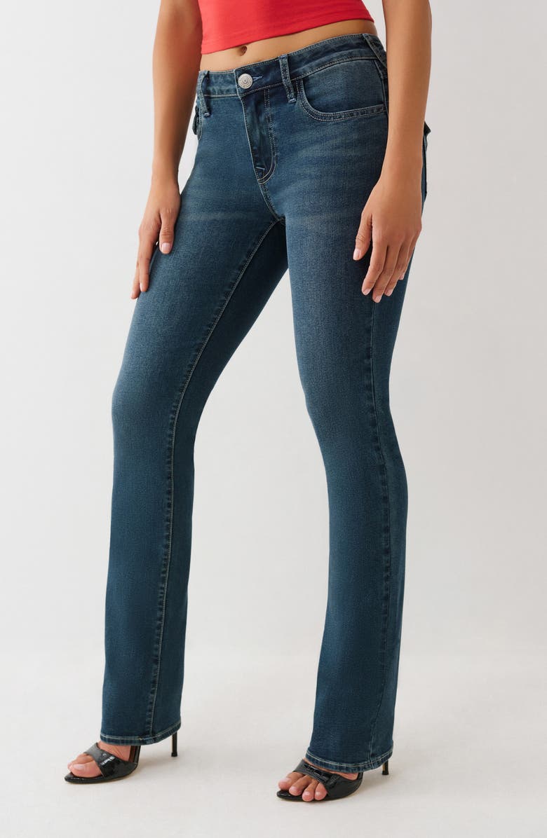 True Religion Billie Mid Rise Straight Leg Jeans, Alternate, color, 