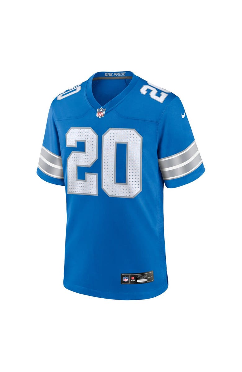 Nike Men's Nike Barry Sanders Blue Detroit Lions Retired Player Game Jersey, Alternate, color, Blue