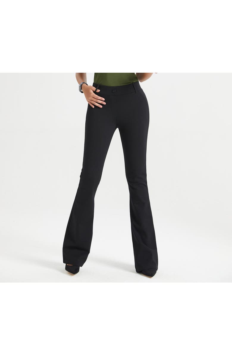 Betabrand 7 Pocket DPYP Dress Pant Yoga Pant Bootcut, Alternate, color, Black