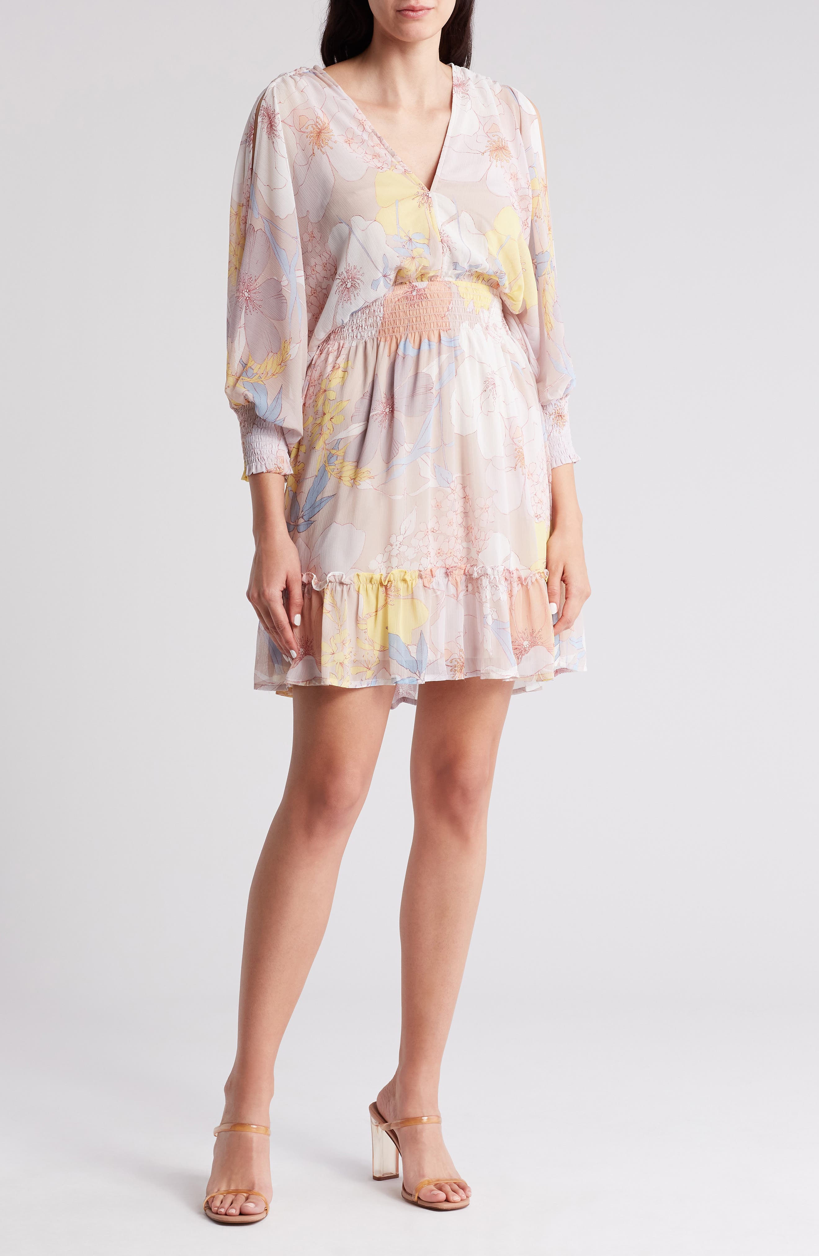 Lovestitch Open Back Long Sleeve Dress