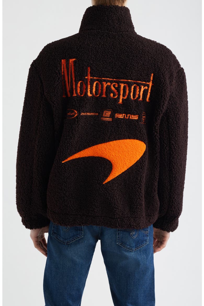 Mach Graphic High Pile Fleece Jacket, Alternate, color, CHOCOLATE BROWN