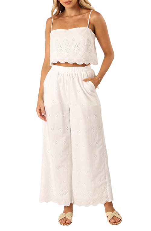 Petal & Pup Clementine Two-Piece Jumpsuit in White at Nordstrom, Size Small
