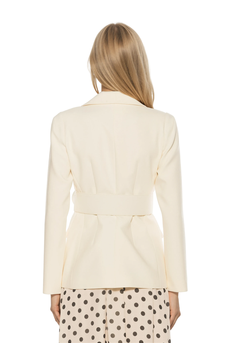 Galen Fitted Wide Shoulder Long, Alternate, color, Ivory