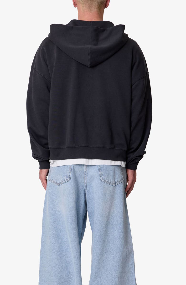 mnml Heavyweight Basic Zip-Up Cotton Hoodie, Alternate, color,