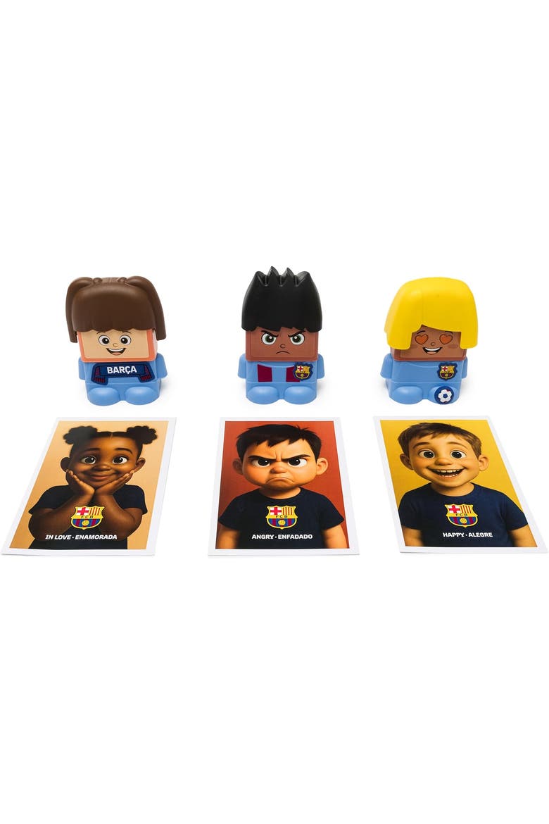 EmoTeam FC Barcelona Emotion Soccer Game for 2 Years and Up, Alternate, color, Brown