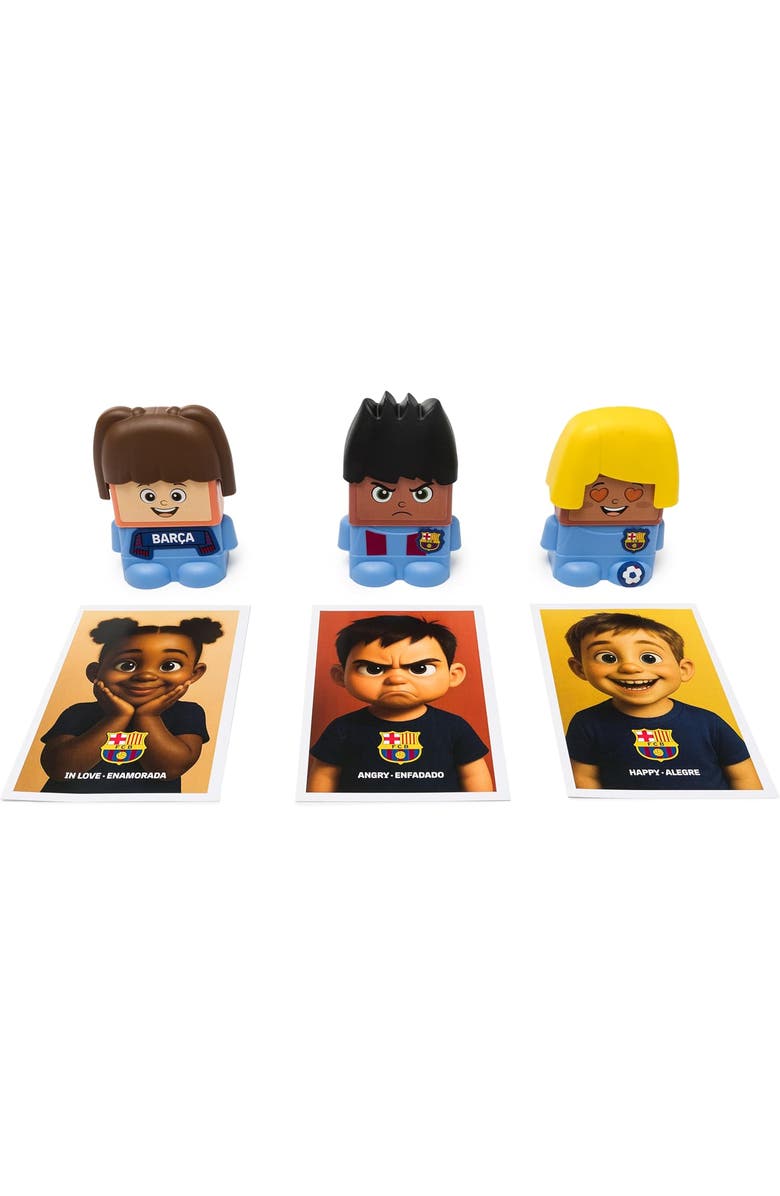 Miniland EmoTeam FC Barcelona Emotion Soccer Game for 2 Years and Up, Alternate, color, Brown