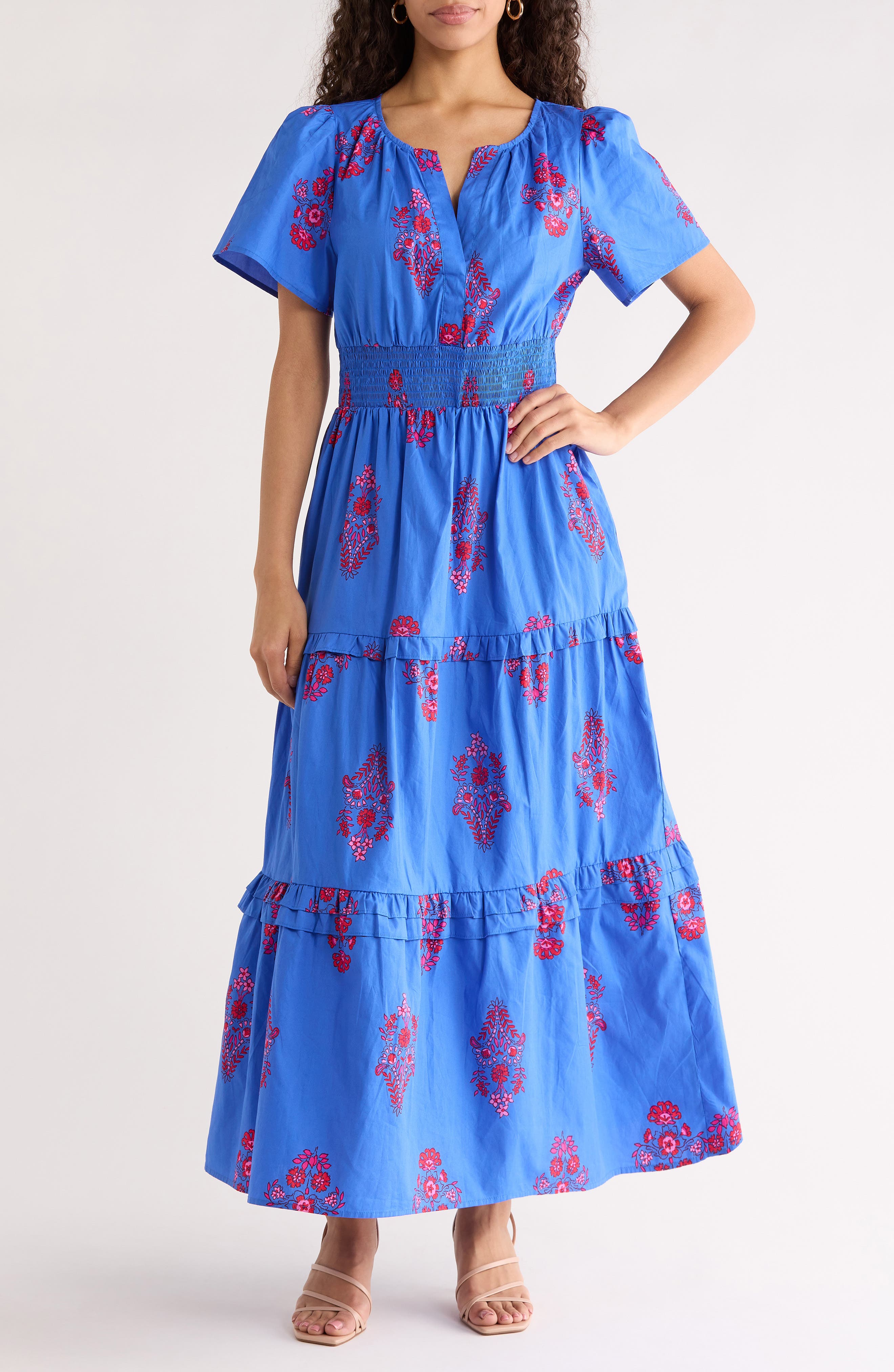 Shayna Floral Print Maxi Dress