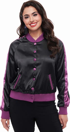 Vintage satin bomber jacket hotsell