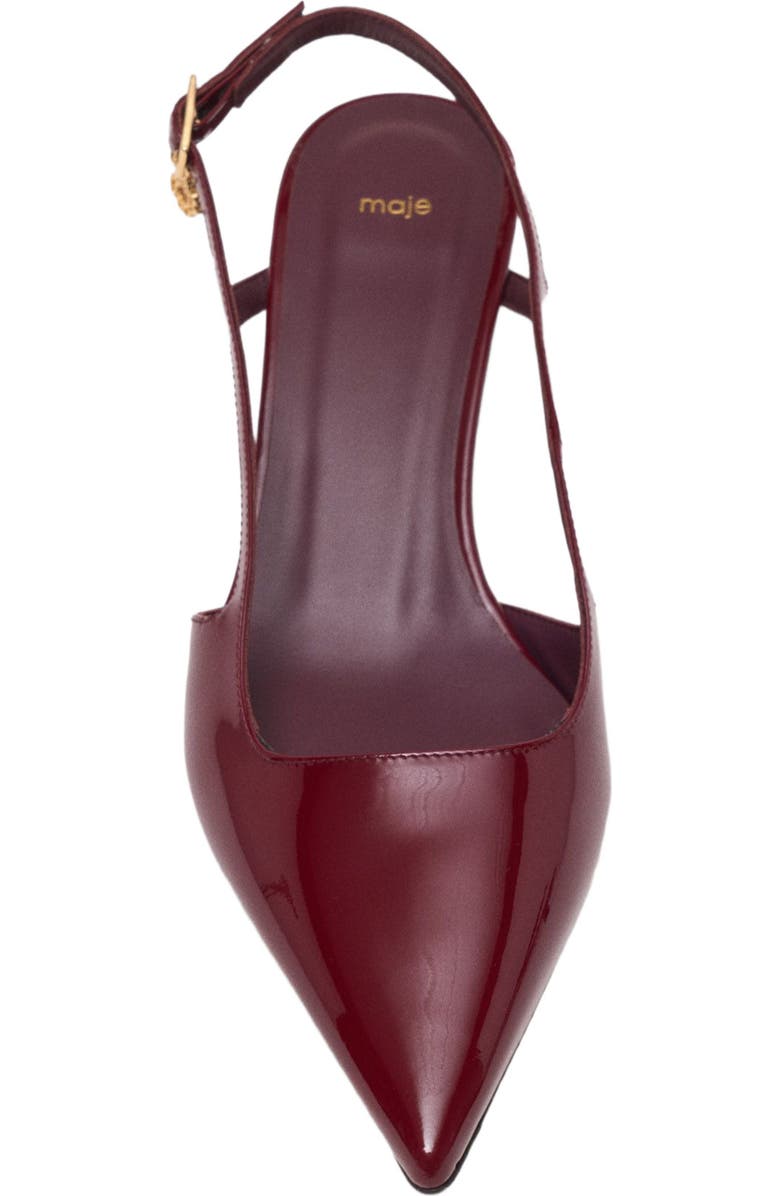 maje Slingback pumps, Alternate, color, Burgundy