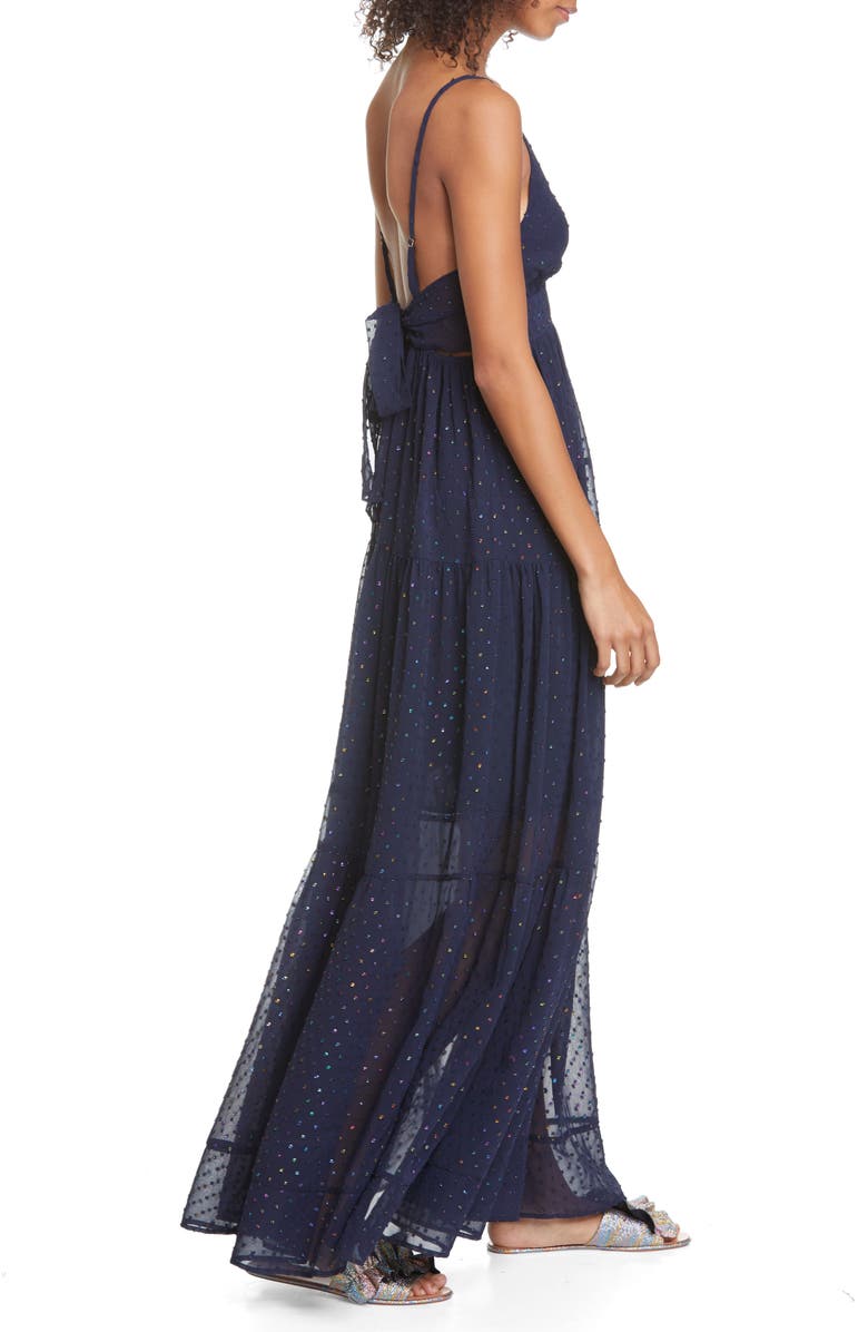 Le Superbe Starry Night Embellished Maxi Dress, Alternate, color,
