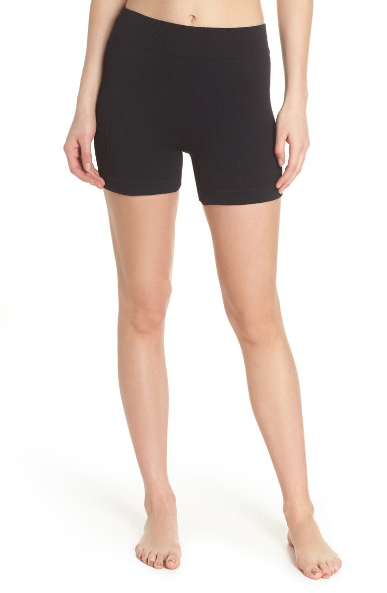 Free People FP Movement Seamless Shorts, Main, color, Black