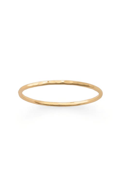 Made By Mary Hammered Stacking Ring In Gold
