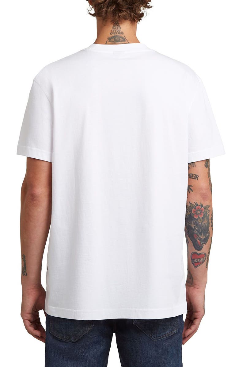 G-STAR HD Print Organic Cotton Graphic T-Shirt, Alternate, color, White
